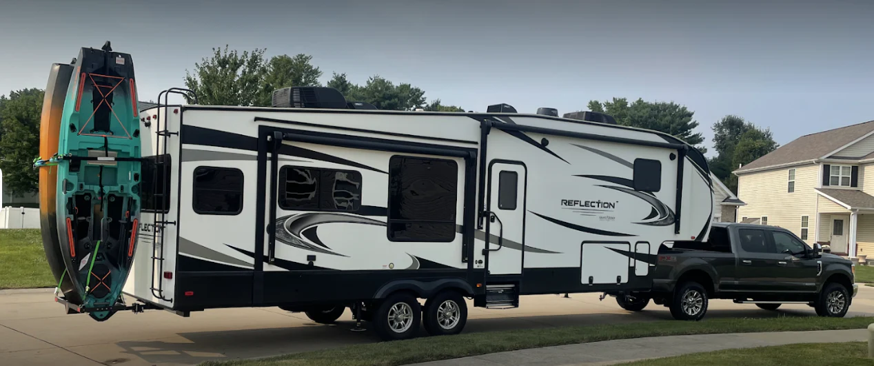 SALE SAVE $300 until 3/18/26 from the price below! ON MOST MODELS Fishing Kayak Racks Yakups® Yakups brand Vertical Kayak Racks - OKR2B56  Optional Bike rack can be added. - Image 3